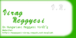 virag meggyesi business card